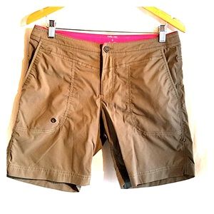 Title Nine tan shorts with free scarf!